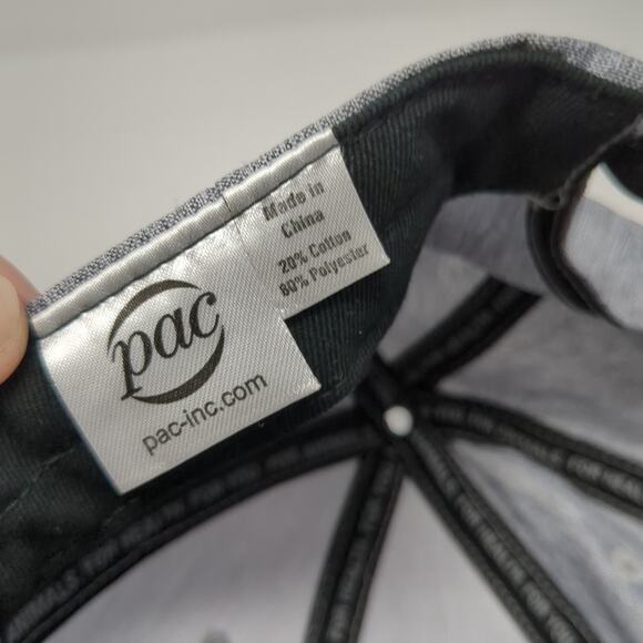 Zoetis Strapback Hat Gray One Size Adjustable Colorblock Vent Holes - Picture 9 of 9